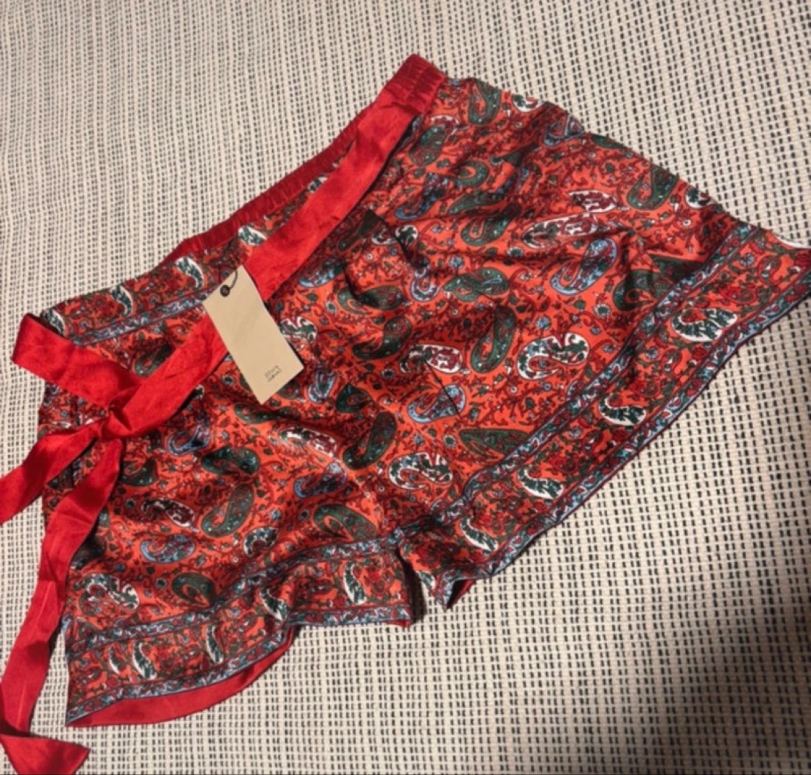 Shorts fluidos estampados Sfera L estilo boho paisley – photo 2